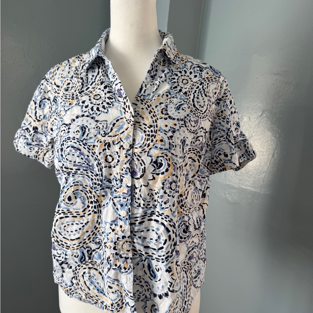 Erika Multicolor Abstract Button-Up Shirt